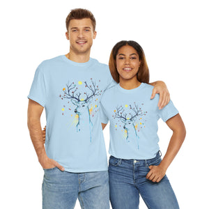 Tree Deer Unisex Heavy Cotton Tee