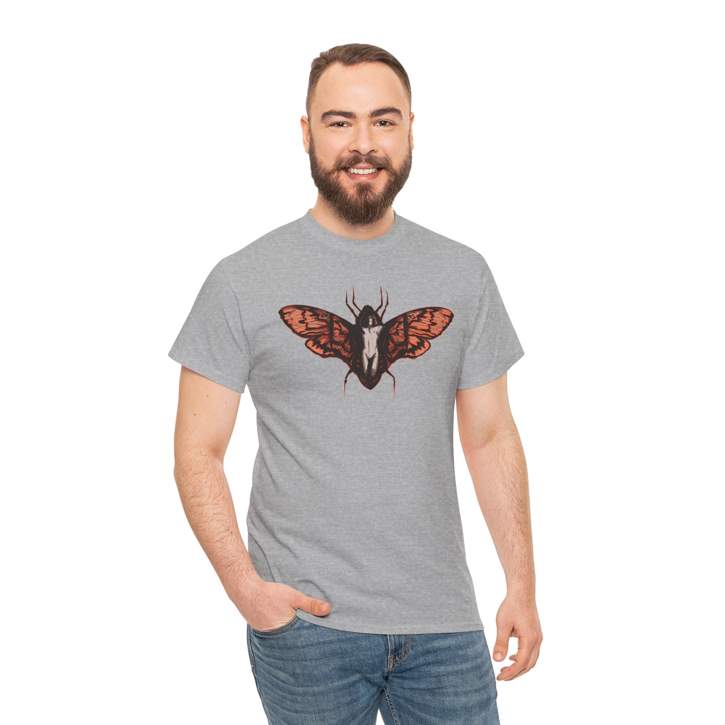 Death Moth Unisex Heavy Cotton Tee