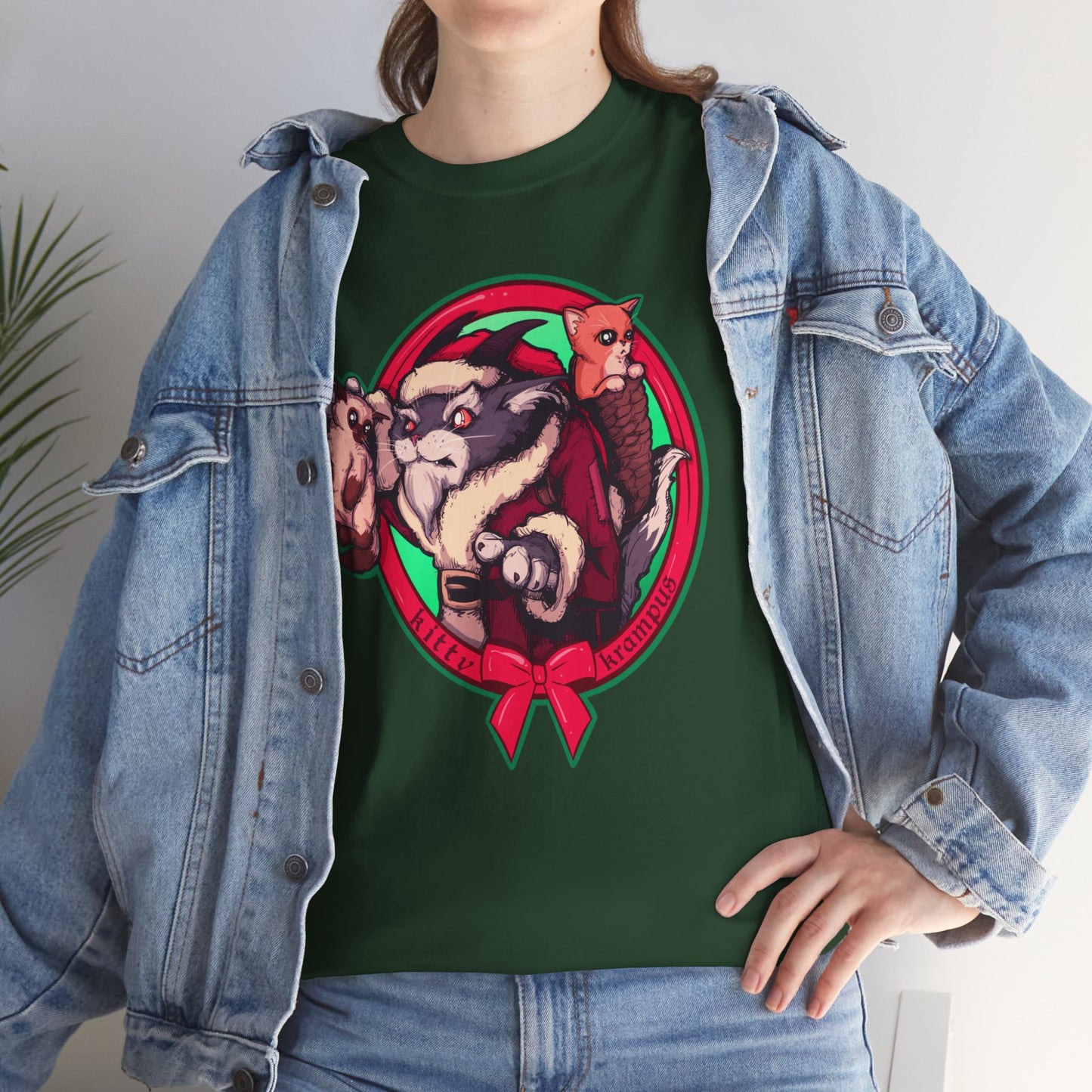 Kitty Krampus Unisex Heavy Cotton Tee