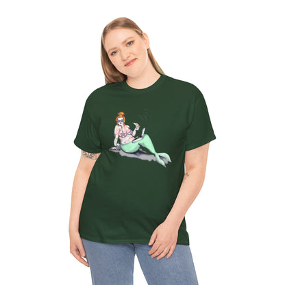 Pizza Mermaid Unisex Heavy Cotton Tee