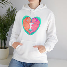 Axolotls In Love  Unisex Heavy Blend Hooded Sweatshirt