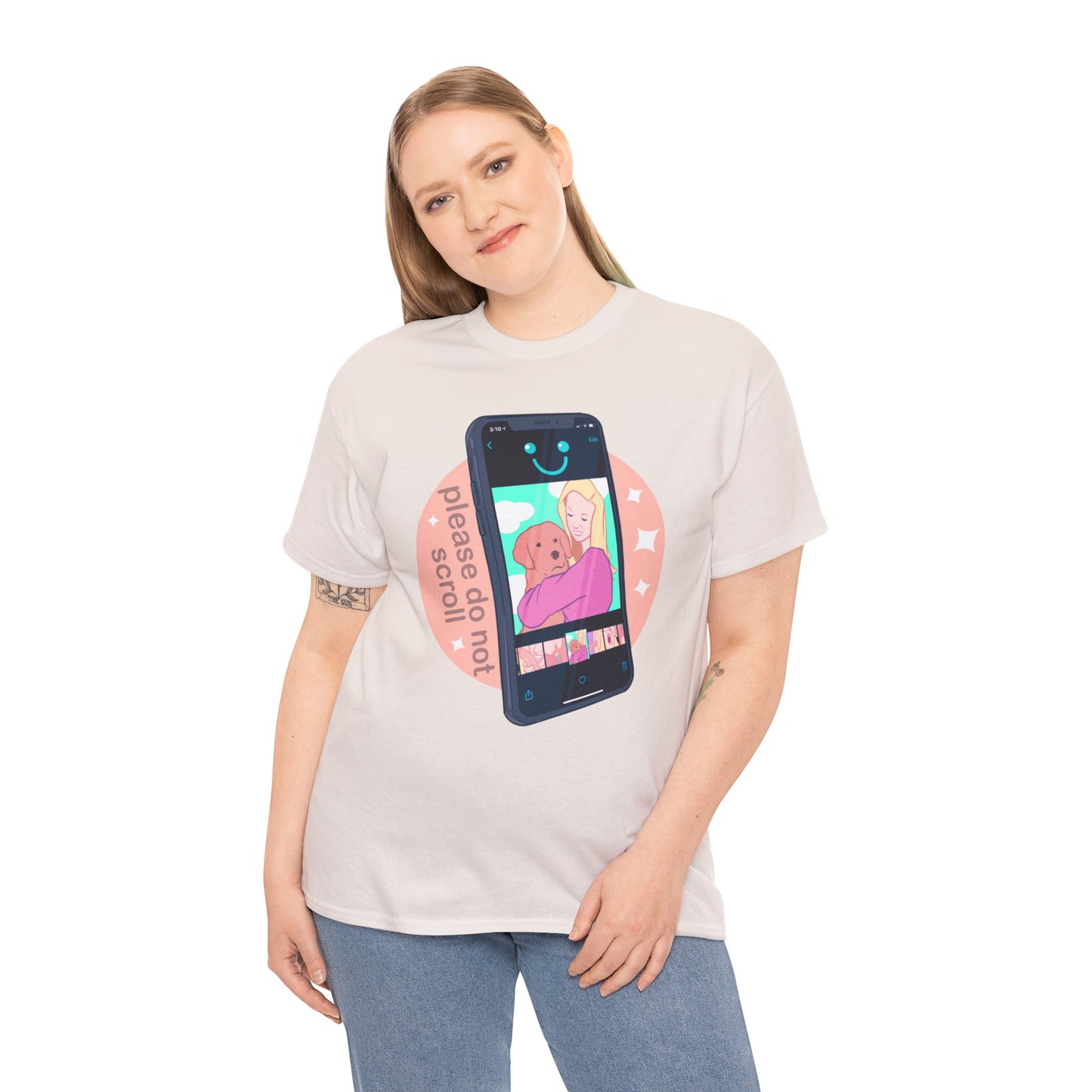 Don't Scroll Unisex Heavy Cotton Tee