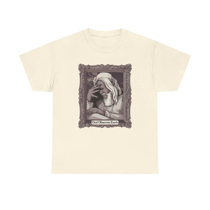 God Observes Earth Unisex Heavy Cotton Tee