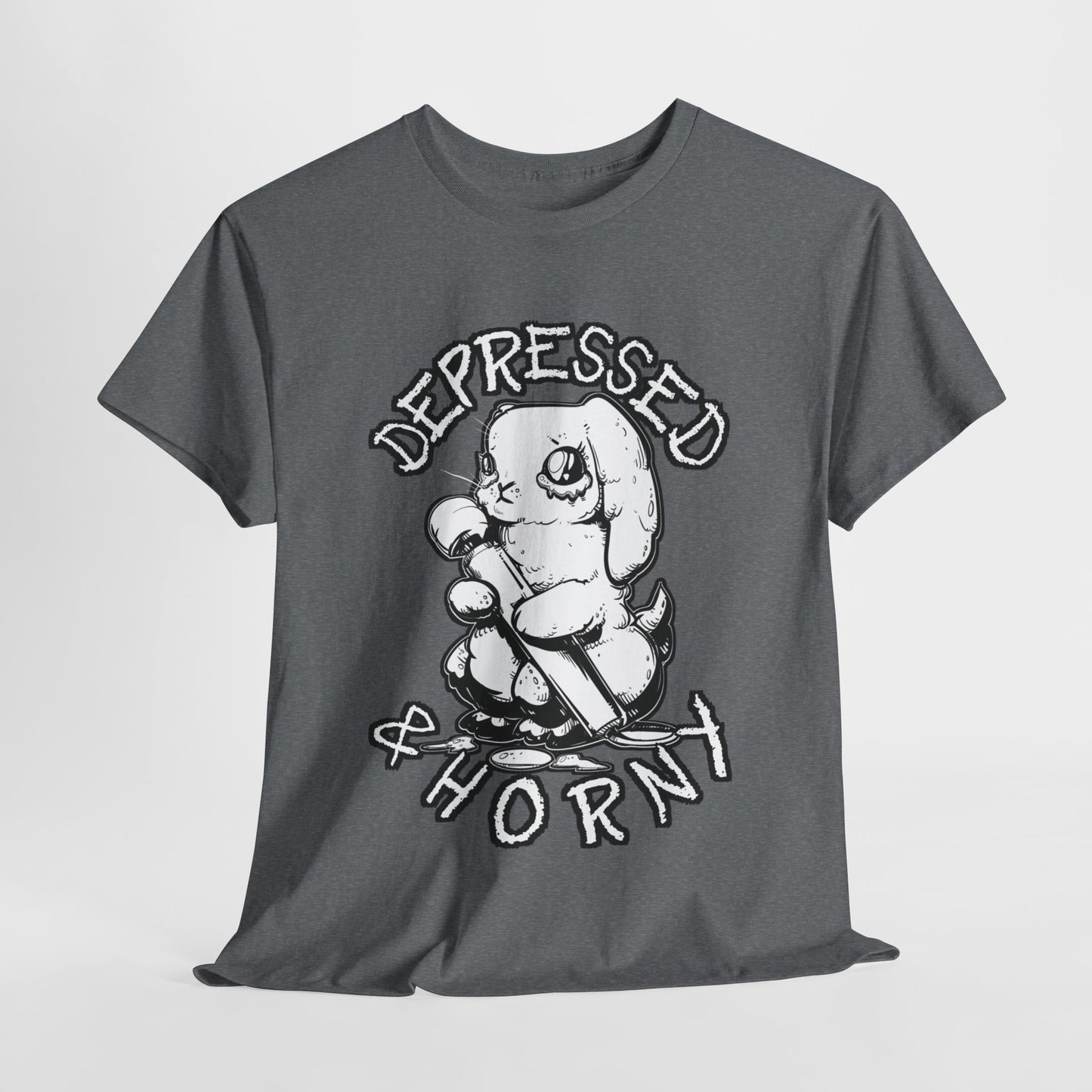 Depressed Bunny Unisex Heavy Cotton Tee