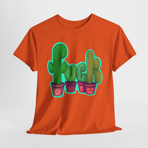 Rude Succulents Unisex Heavy Cotton Tee