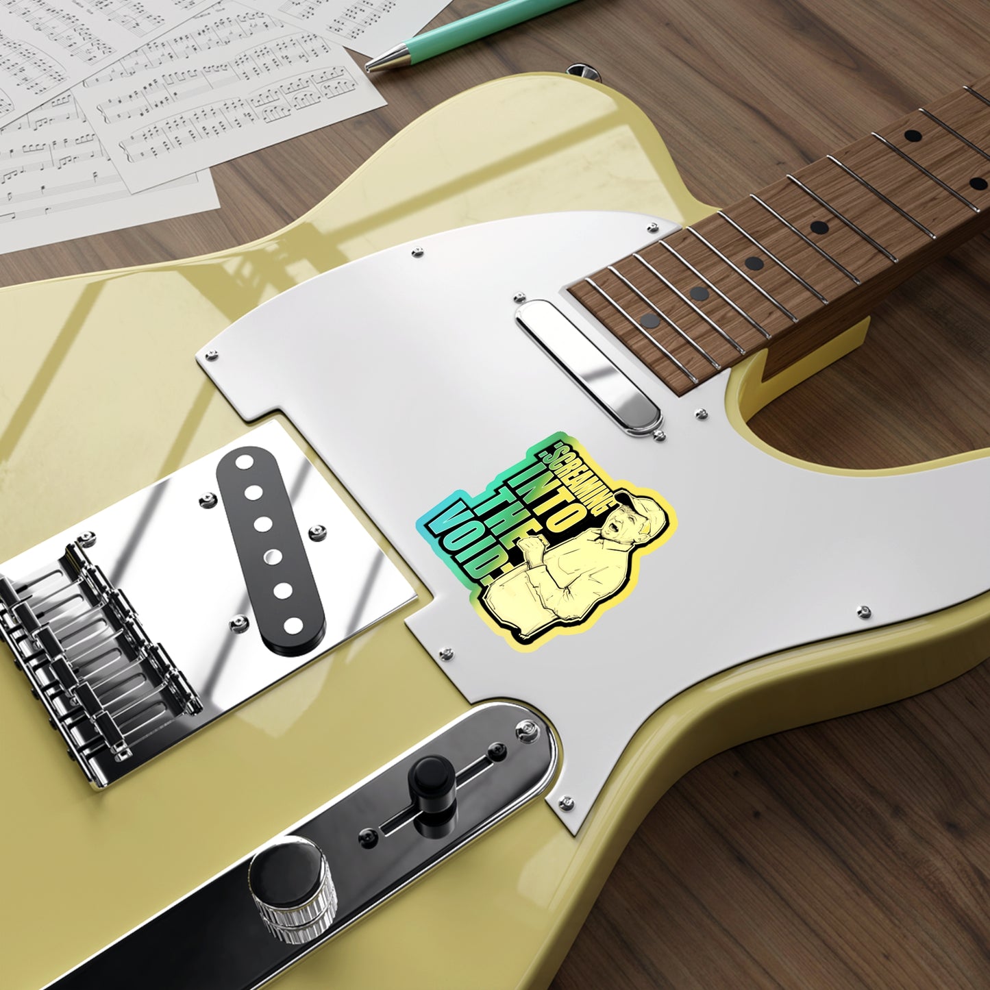 Screaming Into The Void Holographic Die-cut Stickers