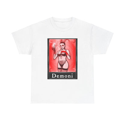 Demoni Tarot (Front & Back Print) Unisex Heavy Cotton Tee