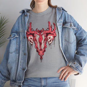 Uterus From Hell Unisex Heavy Cotton Tee