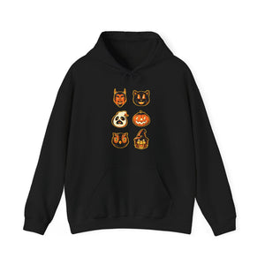 Retro Halloween Unisex Heavy Blend Hooded Sweatshirt