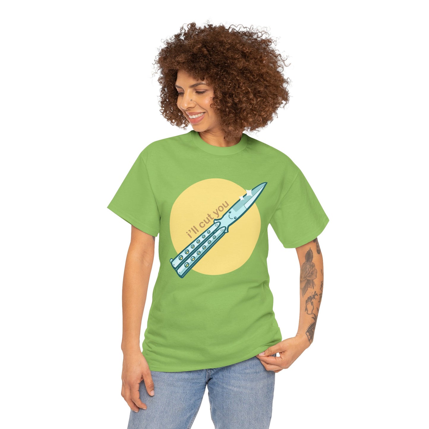 I'll Cut You Unisex Heavy Cotton Tee