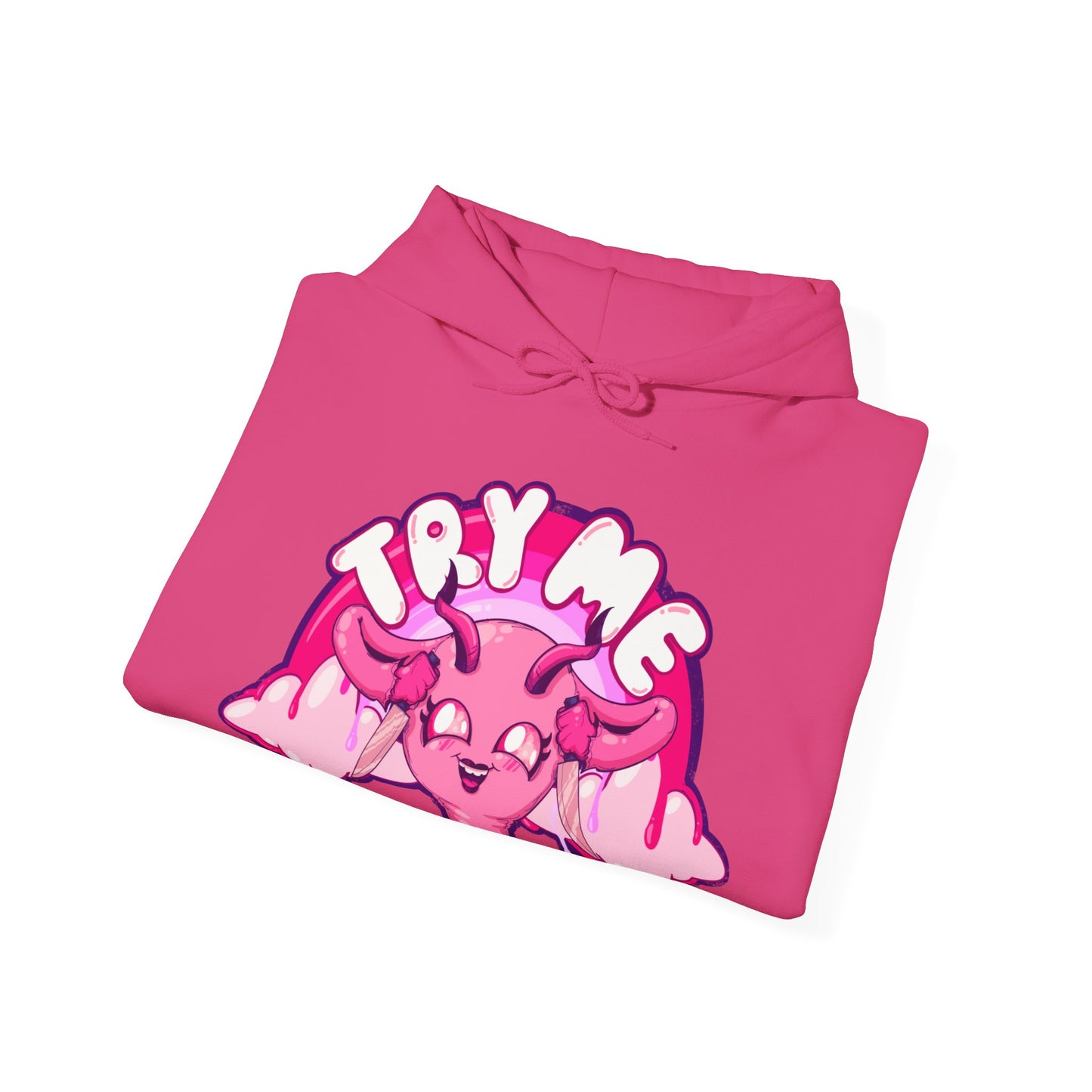 Try Me Uterus Unisex Heavy Blend Hooded Sweatshirt