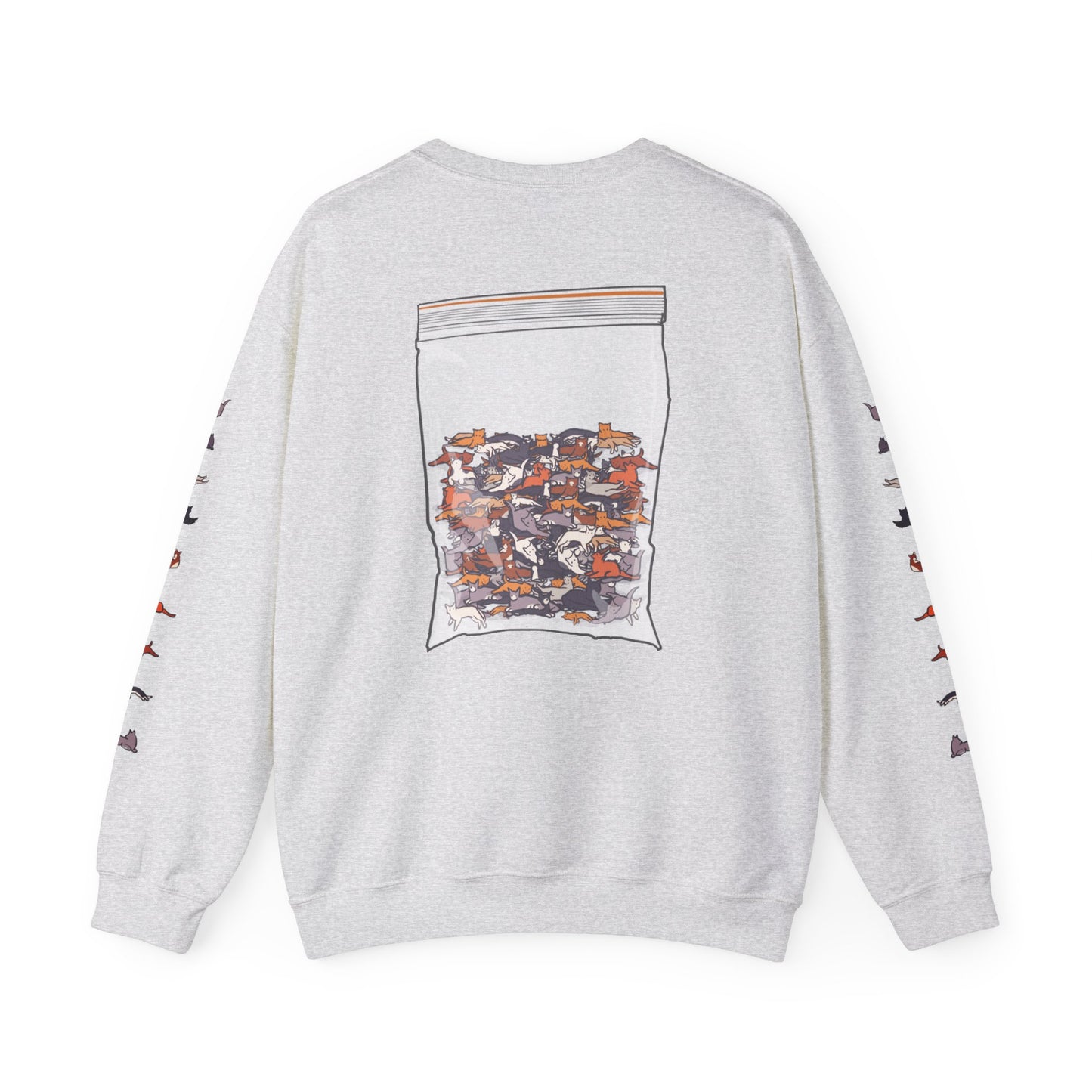 Serotonin Front + Back +Sleeve Print Unisex Heavy Blend Crewneck Sweatshirt