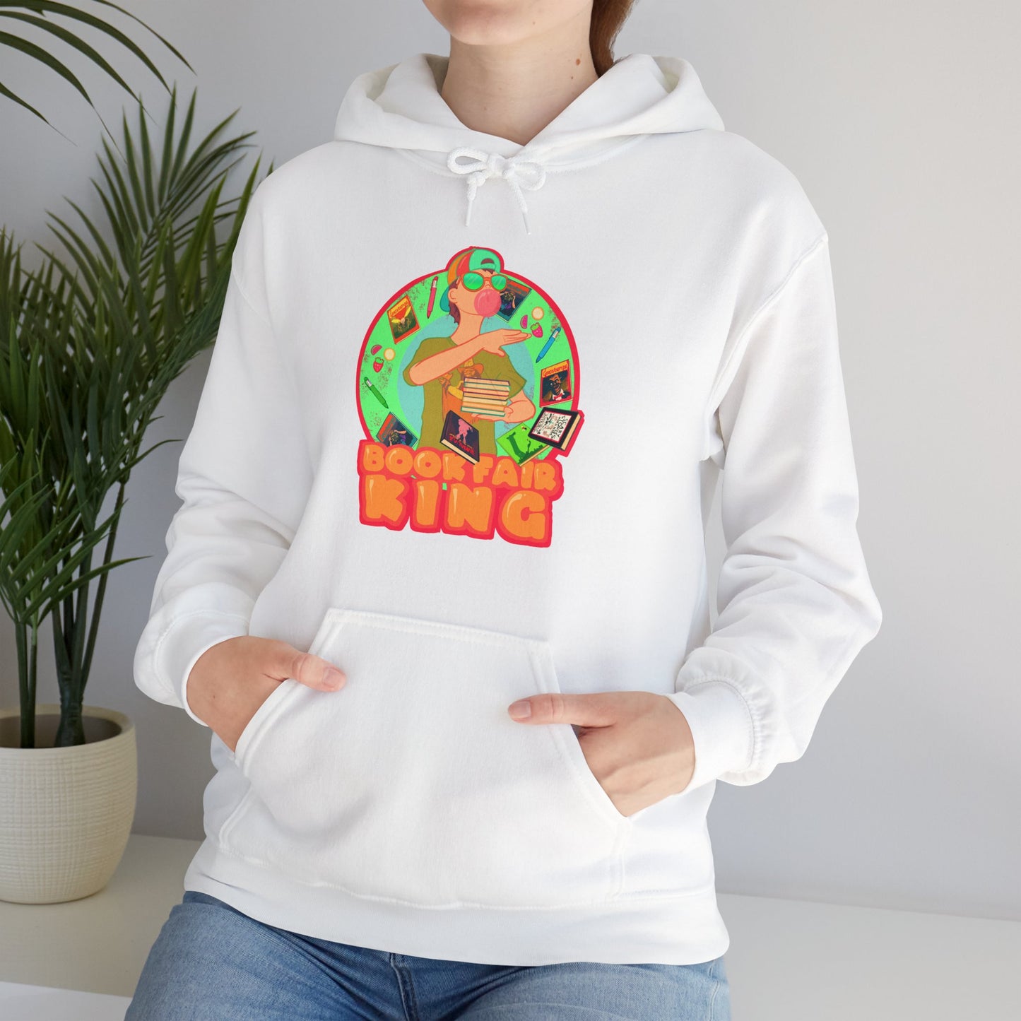 Book Fair King Unisex Heavy Blend Hooded Sweatshirt