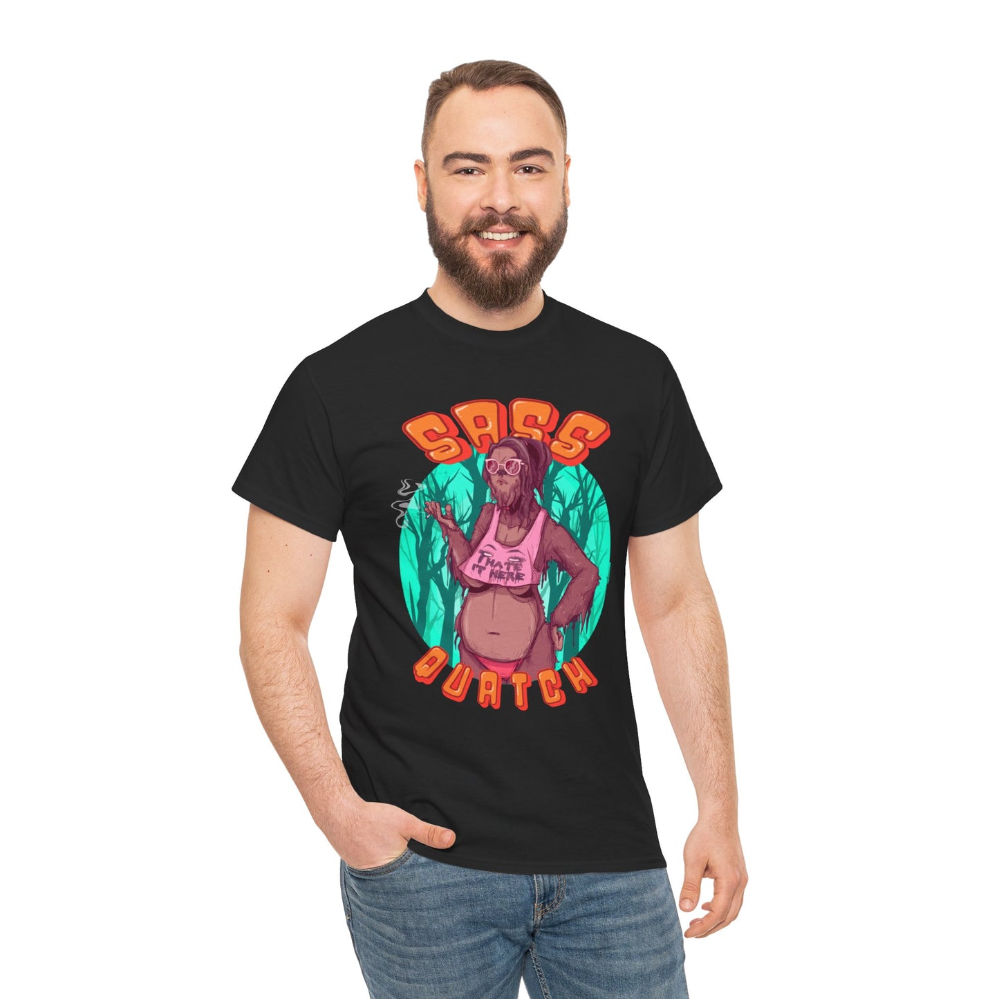 Sass Quatch Unisex Heavy Cotton Tee