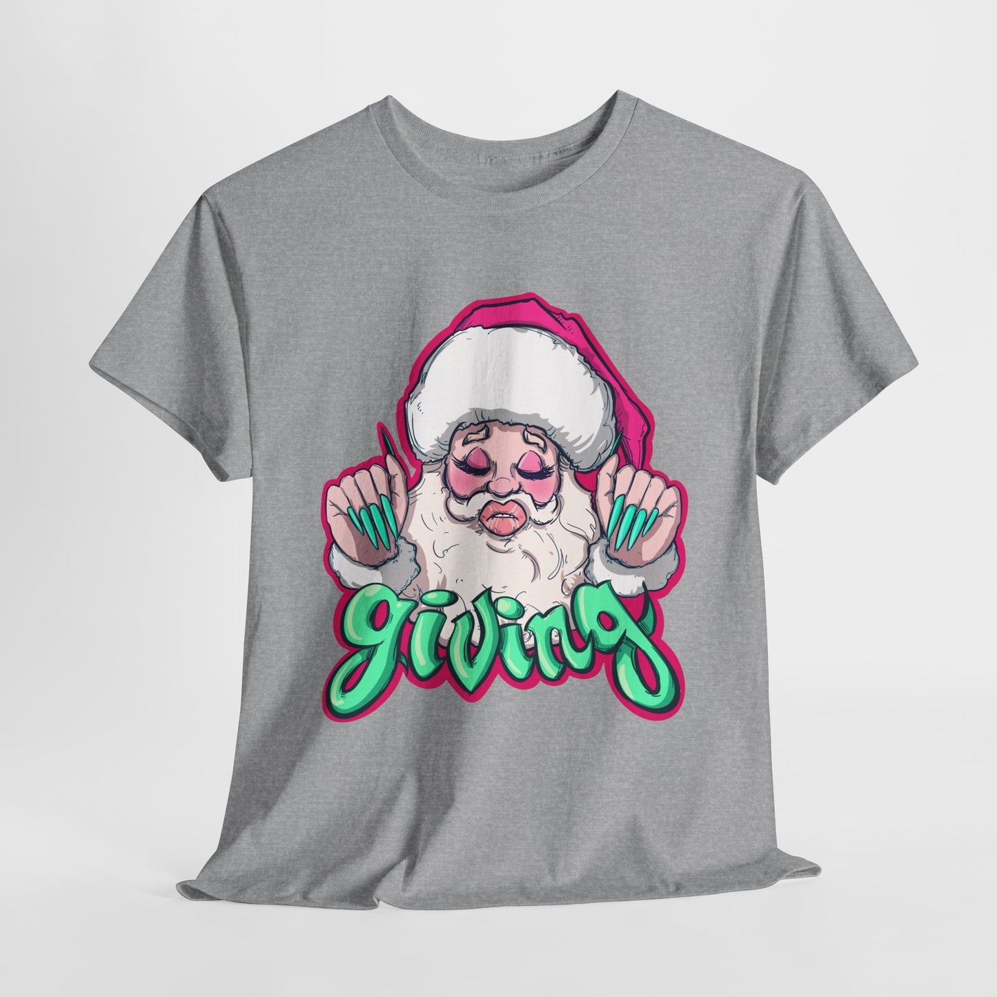 He Is Giving Unisex Heavy Cotton Tee