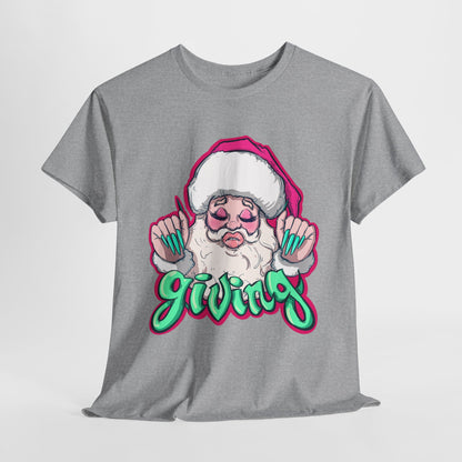 He Is Giving Unisex Heavy Cotton Tee