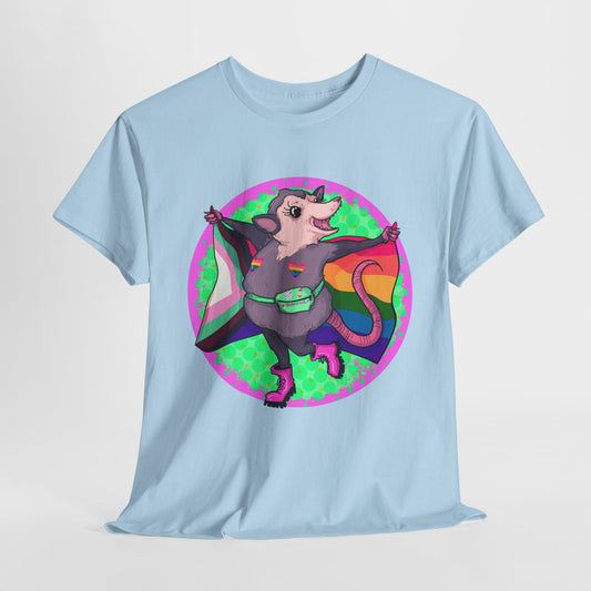 Pride Opossum Unisex Heavy Cotton Tee