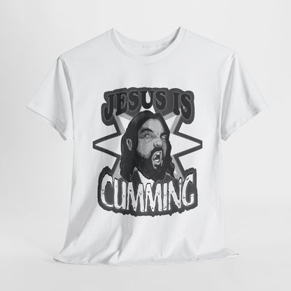 Jesus Is Cumming Unisex Heavy Cotton Tee