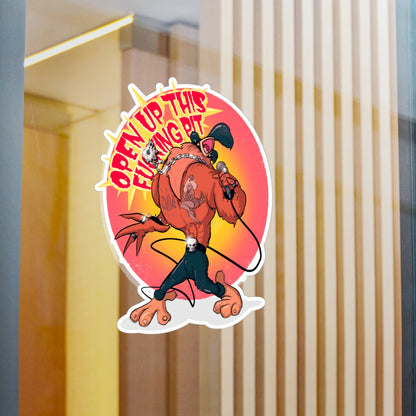 Metal Rooster Kiss-Cut Vinyl Decal