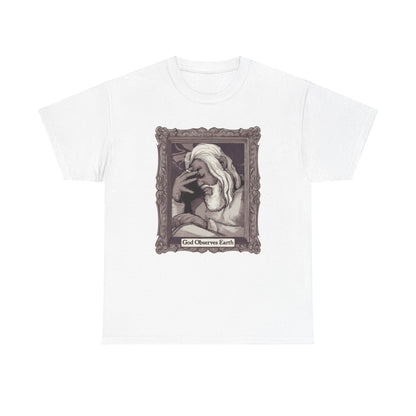 God Observes Earth Unisex Heavy Cotton Tee