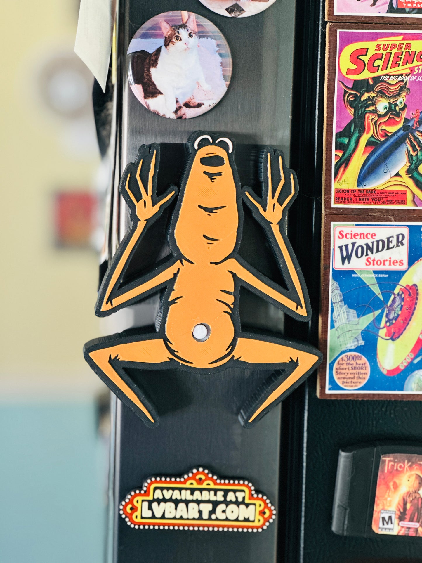 Marcus Worm Talking 3D Print Fridge Magnet