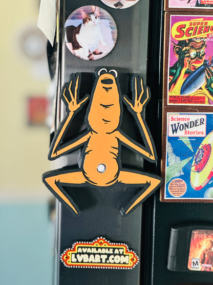 Marcus Worm Talking 3D Print Fridge Magnet