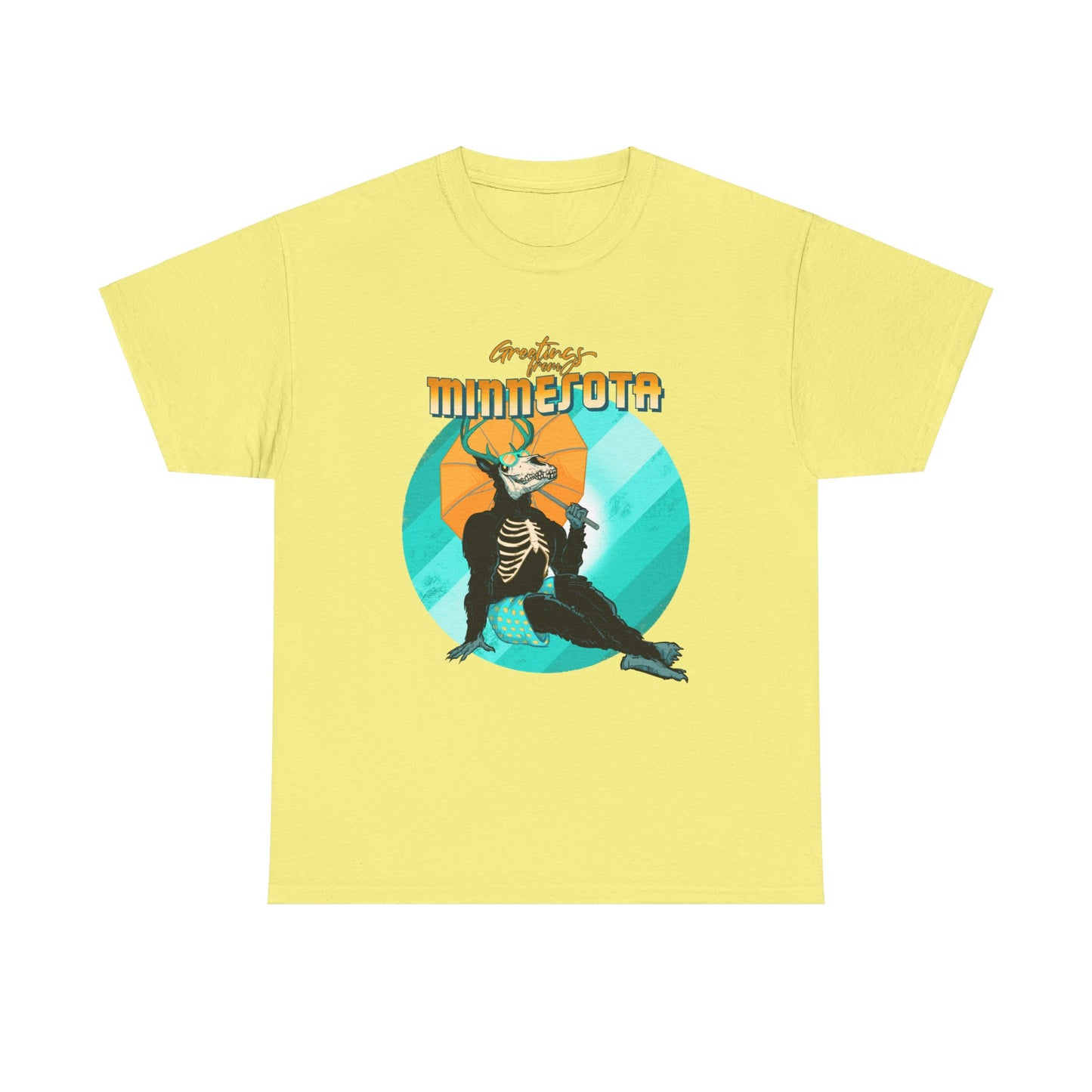 Cryptid Pinup: Minnesota Unisex Heavy Cotton Tee