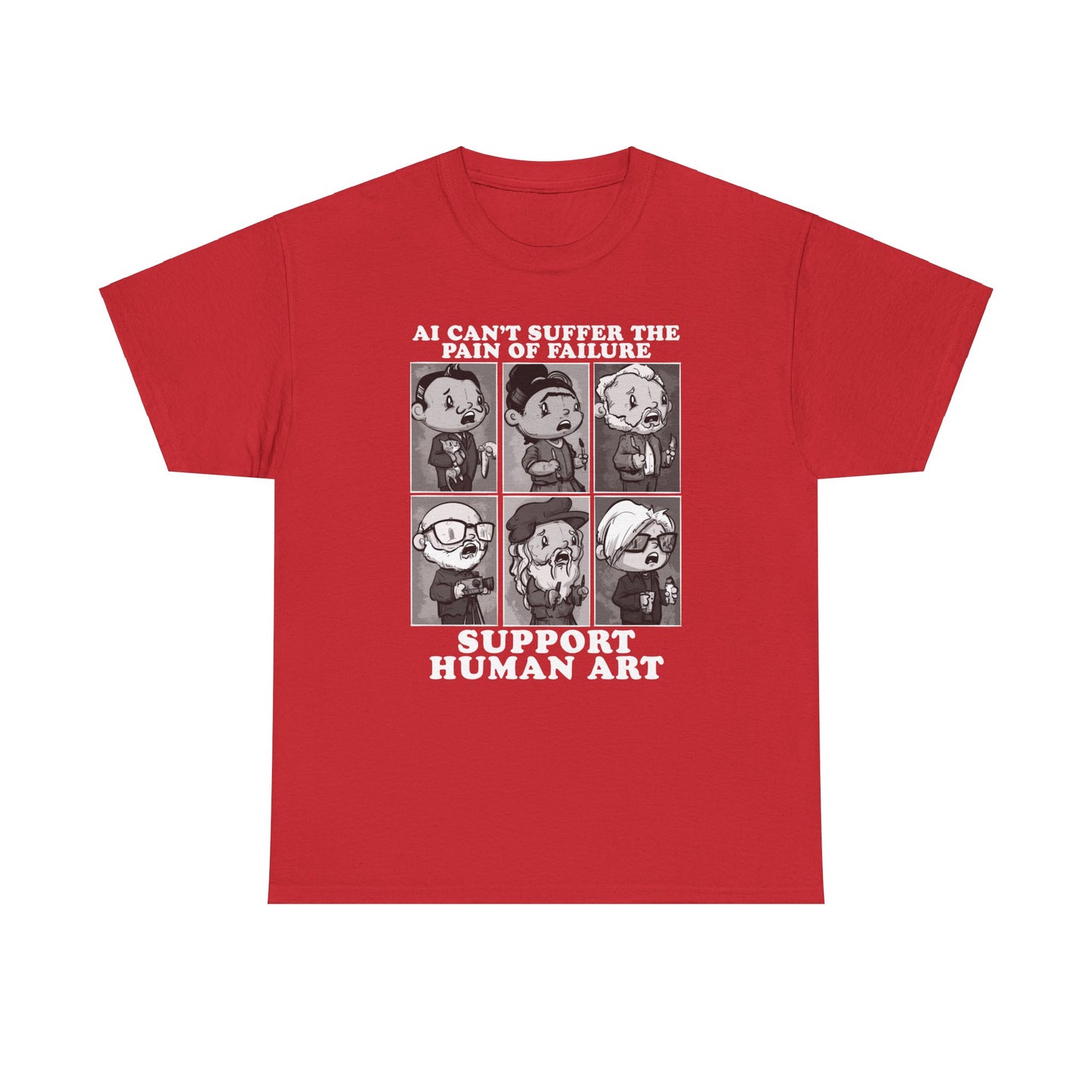 Support Human Art Unisex Heavy Cotton Tee