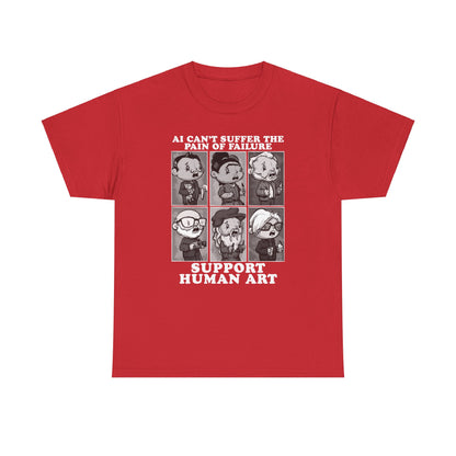 Support Human Art Unisex Heavy Cotton Tee