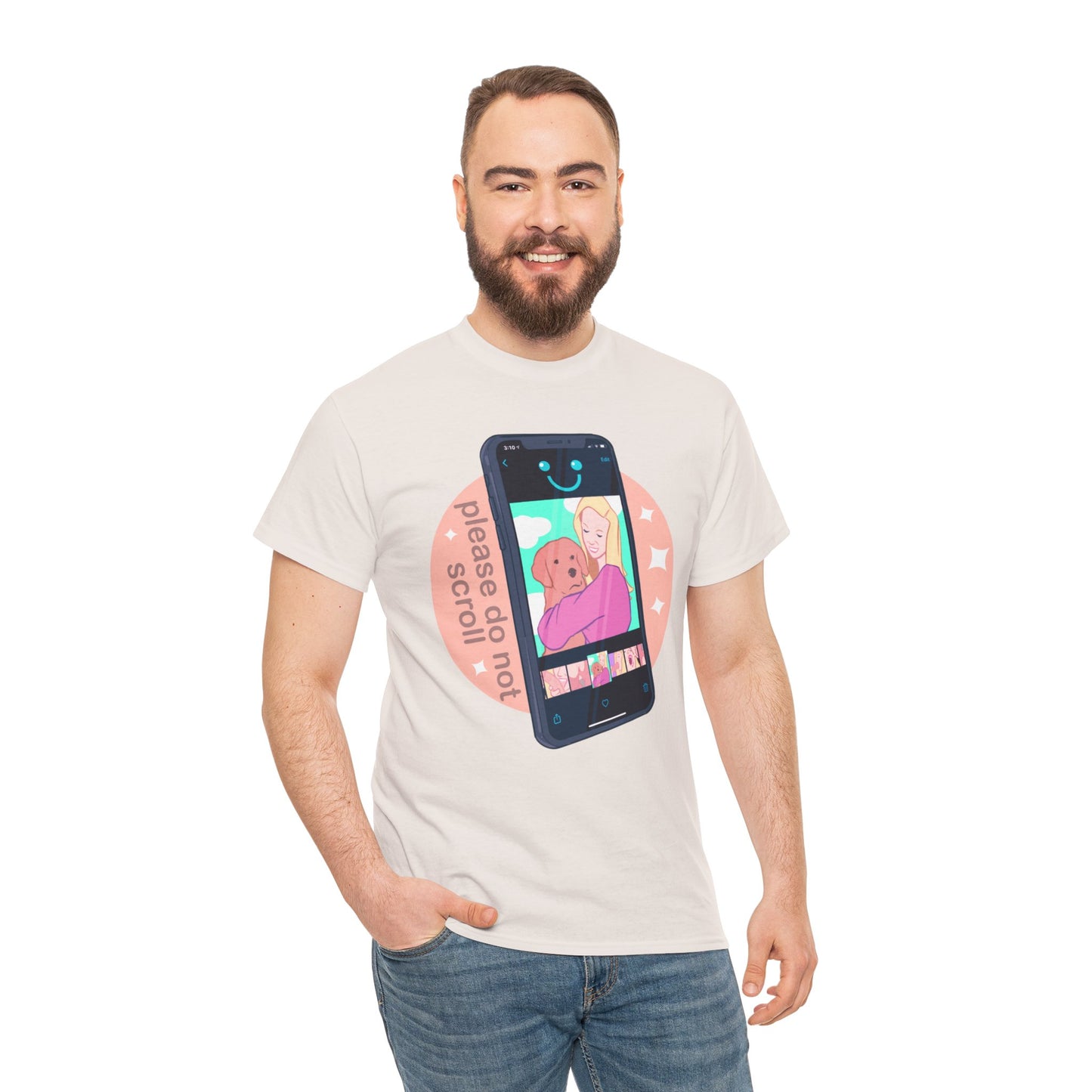 Don't Scroll Unisex Heavy Cotton Tee