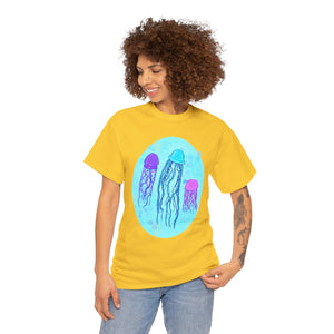 Jellyfish Varieties Unisex Heavy Cotton Tee