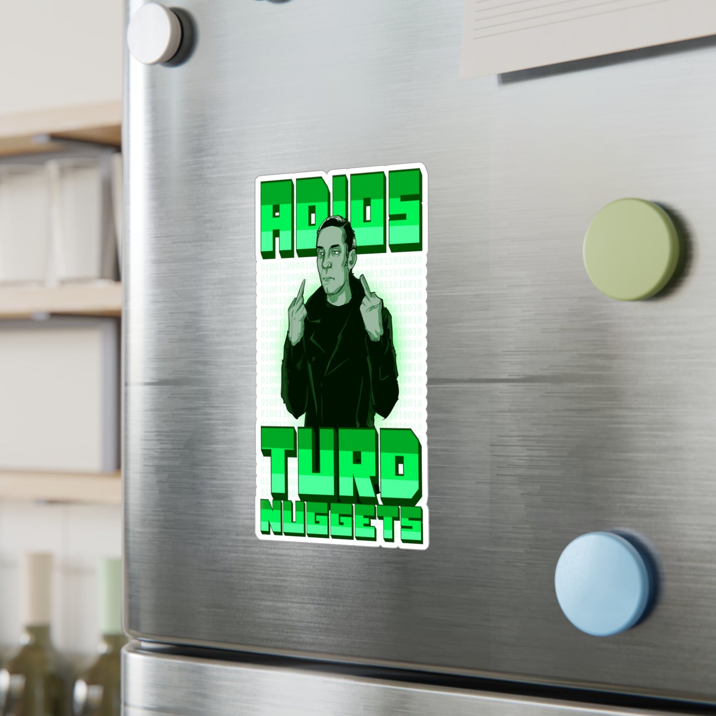 Adios Turd Nuggets Kiss-Cut Vinyl Decal