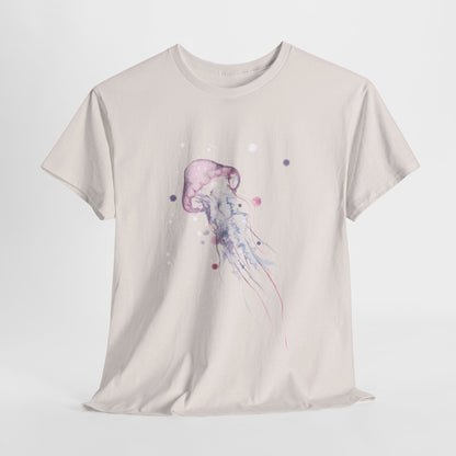 Jellyfish Watercolor Unisex Heavy Cotton Tee