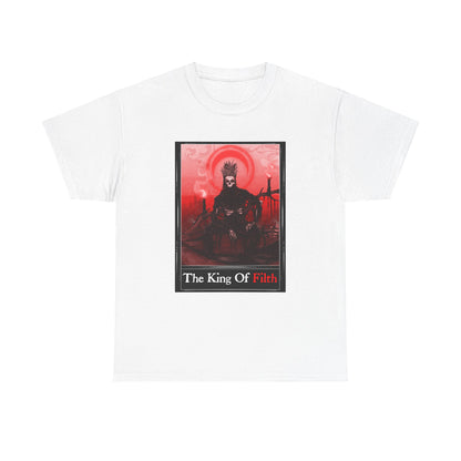King Of Filth Tarot (Front & Back Print) Unisex Heavy Cotton Tee