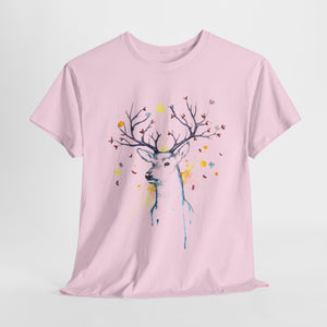 Tree Deer Unisex Heavy Cotton Tee