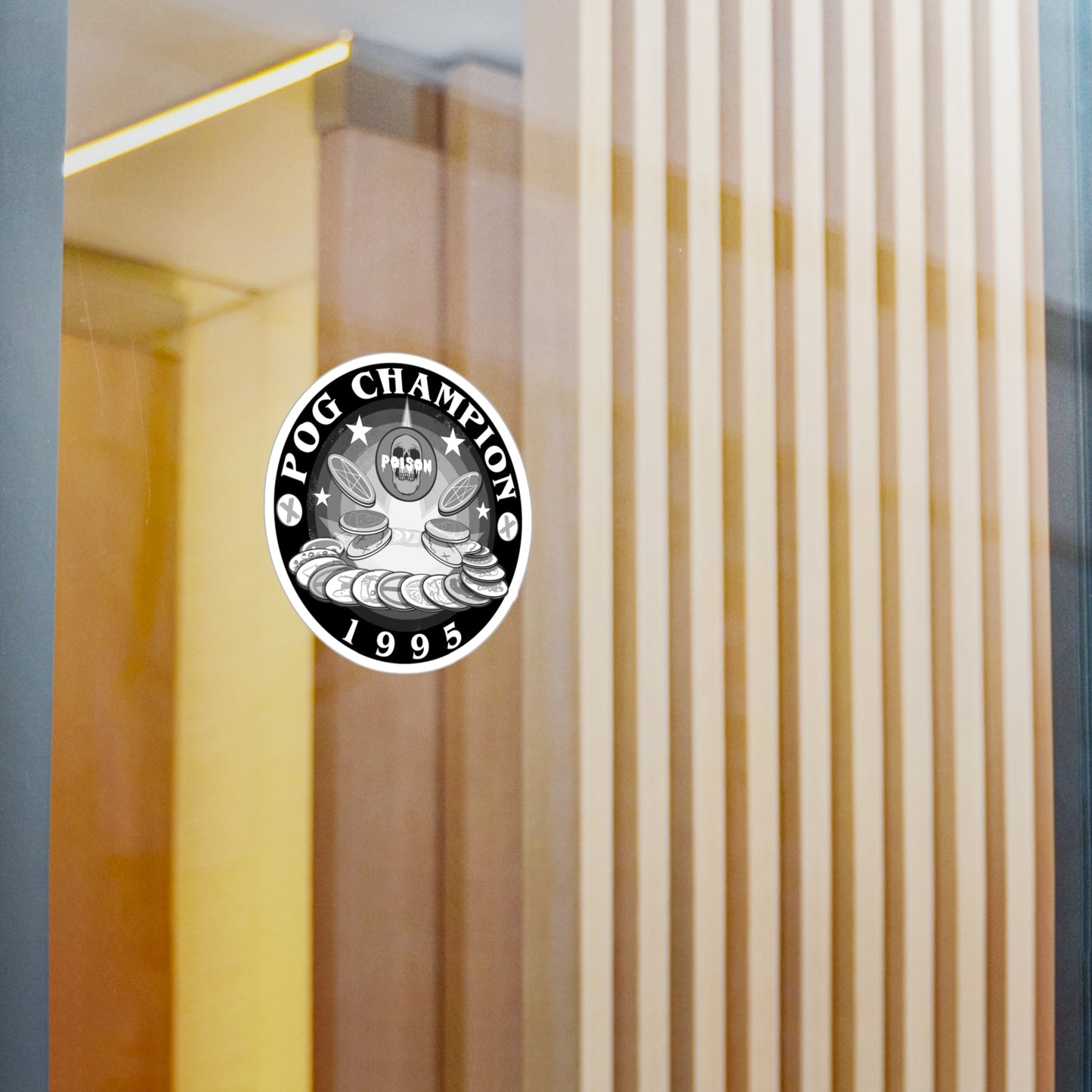 Pog Champion Kiss-Cut Vinyl Decal