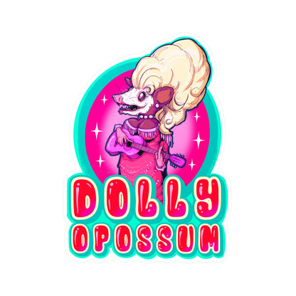 Dolly Opossum Kiss-Cut Vinyl Decal