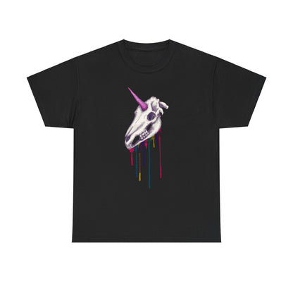 Unicorn Skull Unisex Heavy Cotton Tee