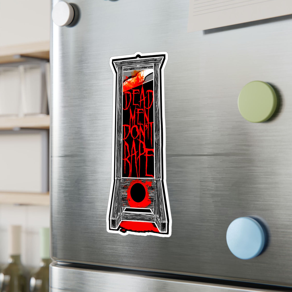 Dead Men Guillotine Kiss-Cut Vinyl Decal