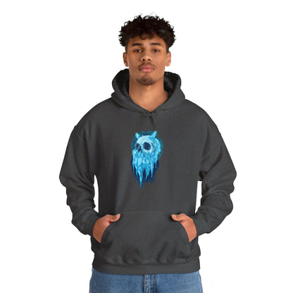 Elemental Skull Ice Unisex Heavy Blend Hooded Sweatshirt
