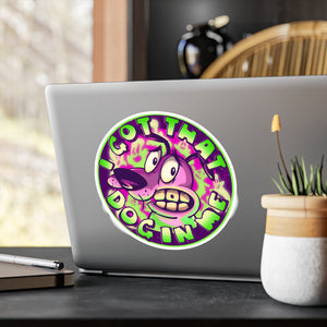 Scared Dog Kiss-Cut Vinyl Decal