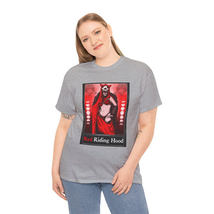 Red Riding Hood Tarot  (Front & Back Print) Unisex Heavy Cotton Tee