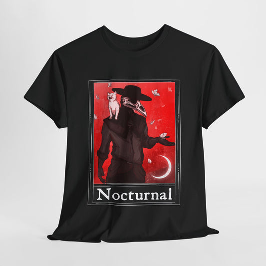 Nocturnal Tarot (Front & Back Print) Unisex Heavy Cotton Tee