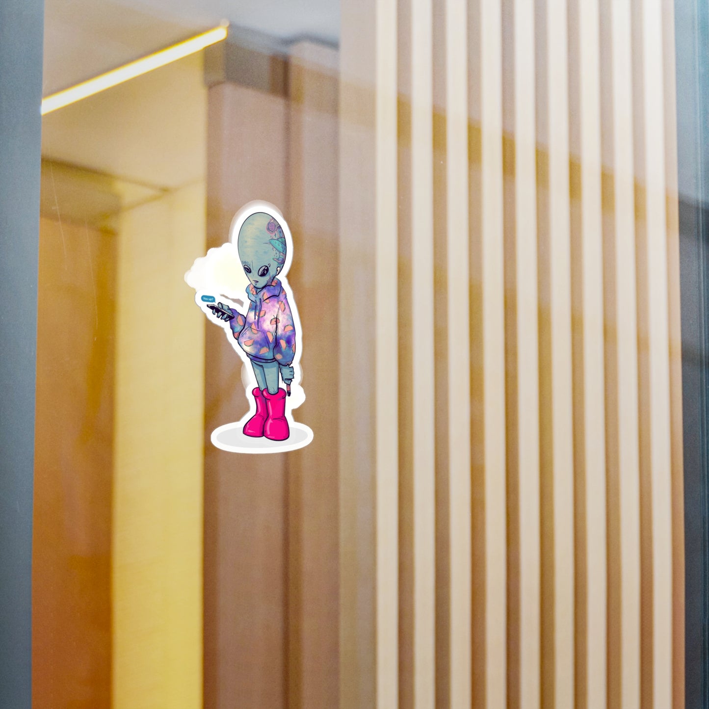 Earth Alien Kiss-Cut Vinyl Decal