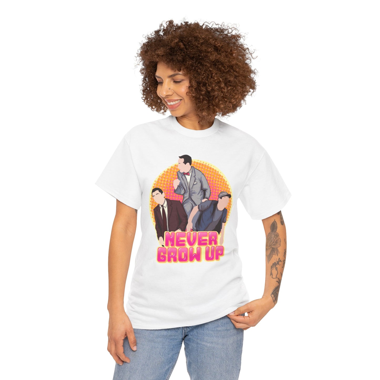 Never Grow Up Unisex Heavy Cotton Tee