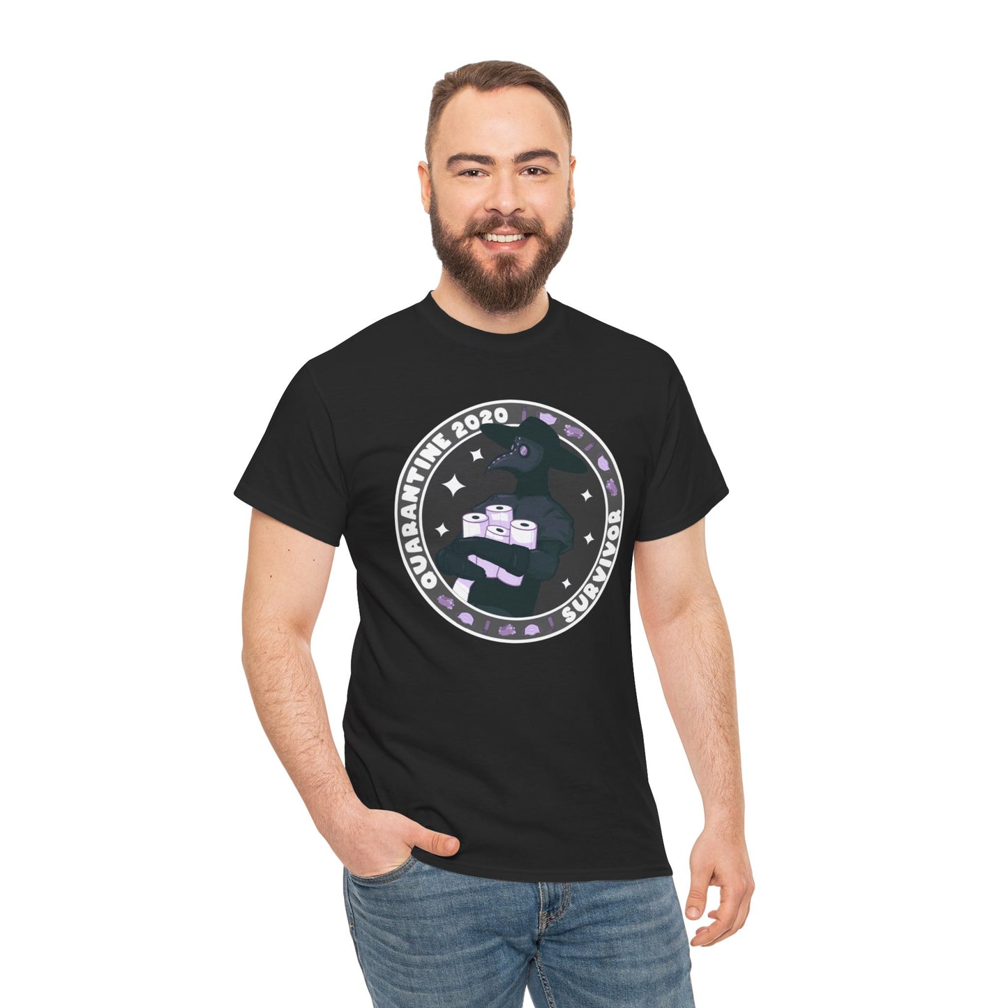Quarantine 2020 Survivor Unisex Heavy Cotton Tee