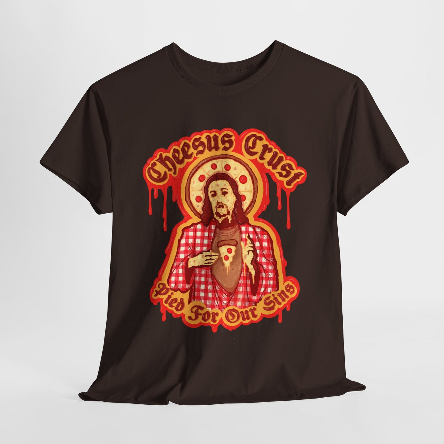 Cheesus Crust Unisex Heavy Cotton Tee