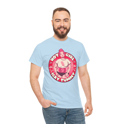Hot Girl Icky Tummy Unisex Heavy Cotton Tee