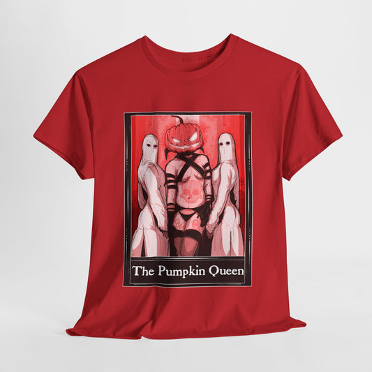 The Pumpkin Queen Tarot  (Front & Back Print) Unisex Heavy Cotton Tee