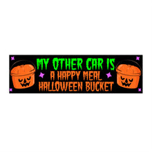 Halloween Bucket Car Bumper Stickers